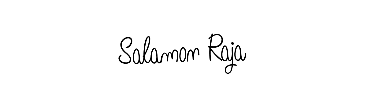 This is the best signature style for the Salamon Raja name. Also you like these signature font (Angelique-Rose-font-FFP). Mix name signature. Salamon Raja signature style 5 images and pictures png