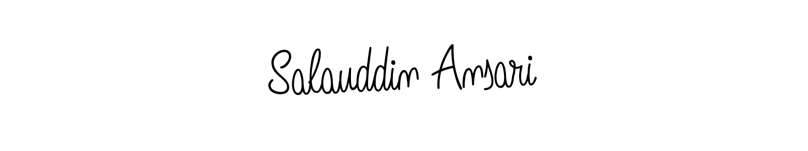 Salauddin Ansari stylish signature style. Best Handwritten Sign (Angelique-Rose-font-FFP) for my name. Handwritten Signature Collection Ideas for my name Salauddin Ansari. Salauddin Ansari signature style 5 images and pictures png