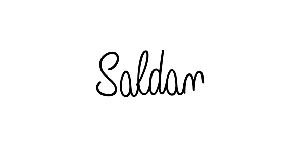 Create a beautiful signature design for name Saldan. With this signature (Angelique-Rose-font-FFP) fonts, you can make a handwritten signature for free. Saldan signature style 5 images and pictures png