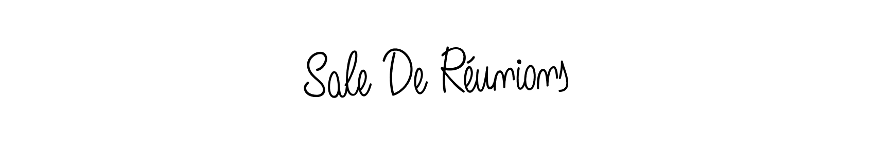 Similarly Angelique-Rose-font-FFP is the best handwritten signature design. Signature creator online .You can use it as an online autograph creator for name Sale De Réunions. Sale De Réunions signature style 5 images and pictures png