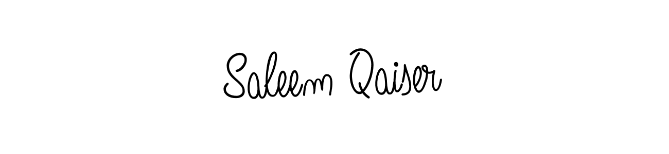 How to make Saleem Qaiser signature? Angelique-Rose-font-FFP is a professional autograph style. Create handwritten signature for Saleem Qaiser name. Saleem Qaiser signature style 5 images and pictures png