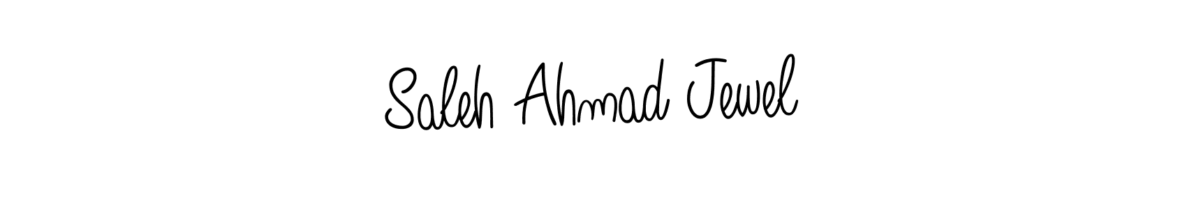 Make a beautiful signature design for name Saleh Ahmad Jewel. With this signature (Angelique-Rose-font-FFP) style, you can create a handwritten signature for free. Saleh Ahmad Jewel signature style 5 images and pictures png