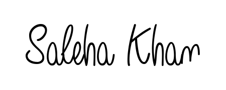 The Angelique-Rose-font-FFP font transforms the name Saleha Khan into an executive sign with sharp precision and distinguished character. Saleha Khan signature style 5 images and pictures png