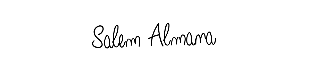 The best way (Angelique-Rose-font-FFP) to make a short signature is to pick only two or three words in your name. The name Salem Almana include a total of six letters. For converting this name. Salem Almana signature style 5 images and pictures png