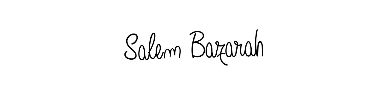 Salem Bazarah stylish signature style. Best Handwritten Sign (Angelique-Rose-font-FFP) for my name. Handwritten Signature Collection Ideas for my name Salem Bazarah. Salem Bazarah signature style 5 images and pictures png