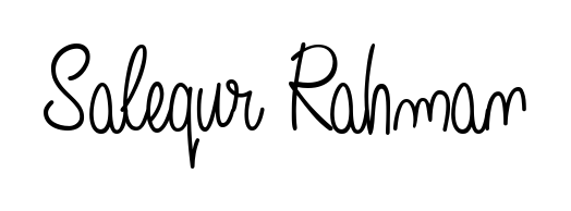 Create a beautiful signature design for name Salequr Rahman. With this signature (Angelique-Rose-font-FFP) fonts, you can make a handwritten signature for free. Salequr Rahman signature style 5 images and pictures png
