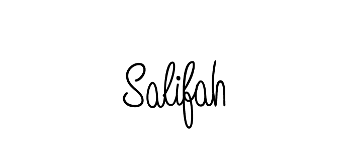 Design your own signature with our free online signature maker. With this signature software, you can create a handwritten (Angelique-Rose-font-FFP) signature for name Salifah. Salifah signature style 5 images and pictures png