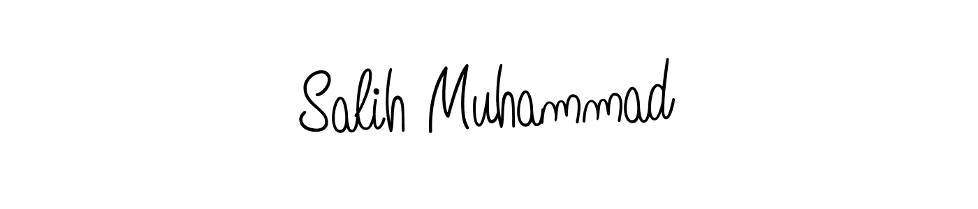 How to make Salih Muhammad name signature. Use Angelique-Rose-font-FFP style for creating short signs online. This is the latest handwritten sign. Salih Muhammad signature style 5 images and pictures png