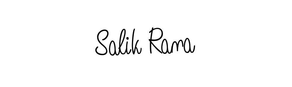 Design your own signature with our free online signature maker. With this signature software, you can create a handwritten (Angelique-Rose-font-FFP) signature for name Salik Rana. Salik Rana signature style 5 images and pictures png