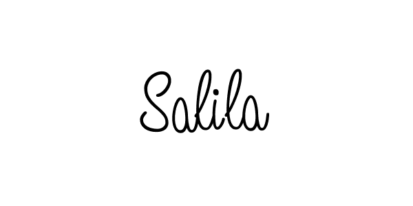 How to make Salila name signature. Use Angelique-Rose-font-FFP style for creating short signs online. This is the latest handwritten sign. Salila signature style 5 images and pictures png