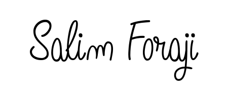 Looking for an artistic signature for Salim Foraji? The Angelique-Rose-font-FFP calligraphy style gives a sophisticated flow suitable for business cards and emails. Salim Foraji signature style 5 images and pictures png