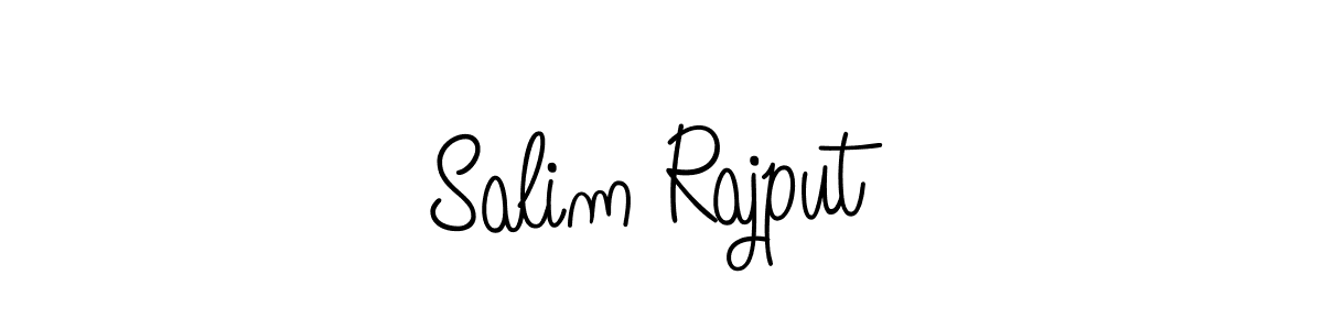 The best way (Angelique-Rose-font-FFP) to make a short signature is to pick only two or three words in your name. The name Salim Rajput include a total of six letters. For converting this name. Salim Rajput signature style 5 images and pictures png