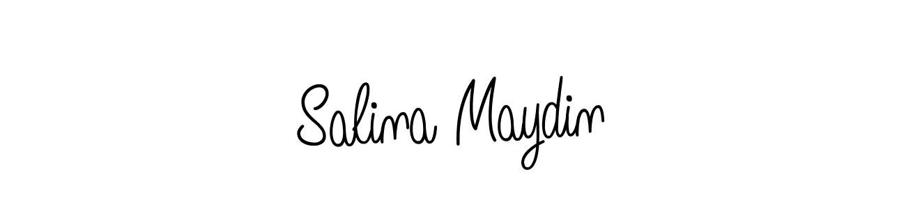 Salina Maydin stylish signature style. Best Handwritten Sign (Angelique-Rose-font-FFP) for my name. Handwritten Signature Collection Ideas for my name Salina Maydin. Salina Maydin signature style 5 images and pictures png