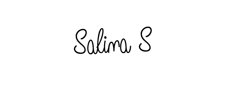 The best way (Angelique-Rose-font-FFP) to make a short signature is to pick only two or three words in your name. The name Salina S include a total of six letters. For converting this name. Salina S signature style 5 images and pictures png