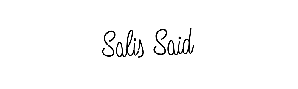 How to make Salis Said signature? Angelique-Rose-font-FFP is a professional autograph style. Create handwritten signature for Salis Said name. Salis Said signature style 5 images and pictures png