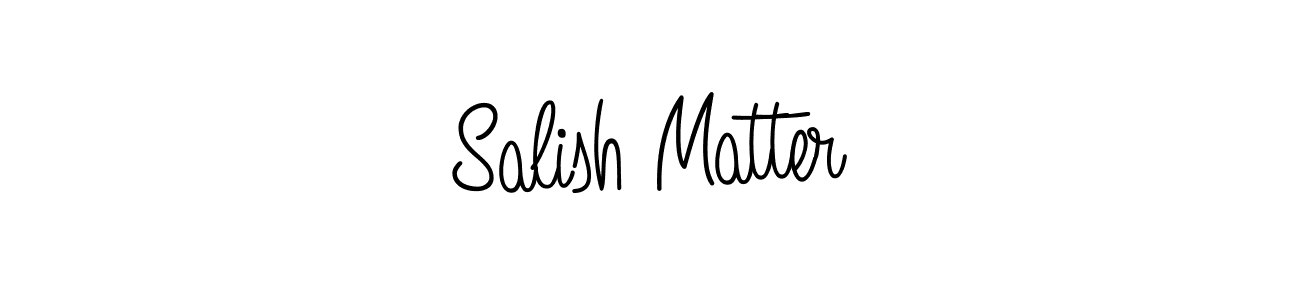Design your own signature with our free online signature maker. With this signature software, you can create a handwritten (Angelique-Rose-font-FFP) signature for name Salish Matter. Salish Matter signature style 5 images and pictures png
