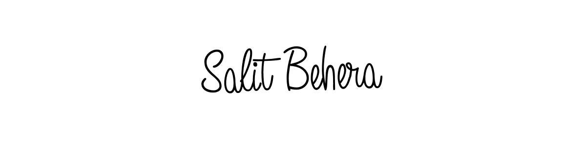 Design your own signature with our free online signature maker. With this signature software, you can create a handwritten (Angelique-Rose-font-FFP) signature for name Salit Behera. Salit Behera signature style 5 images and pictures png