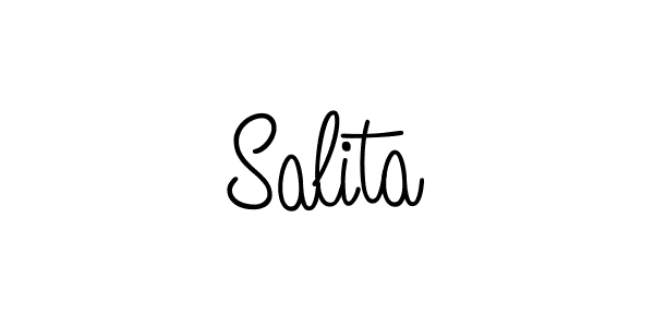 How to make Salita name signature. Use Angelique-Rose-font-FFP style for creating short signs online. This is the latest handwritten sign. Salita signature style 5 images and pictures png