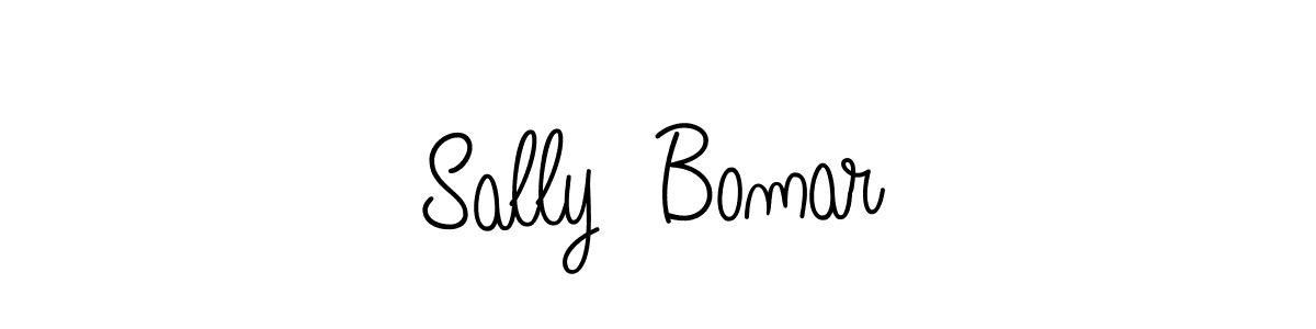 The best way (Angelique-Rose-font-FFP) to make a short signature is to pick only two or three words in your name. The name Sally  Bomar include a total of six letters. For converting this name. Sally  Bomar signature style 5 images and pictures png