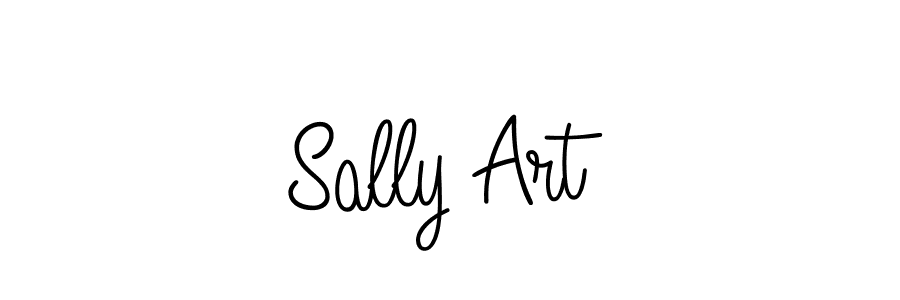 Sally Art stylish signature style. Best Handwritten Sign (Angelique-Rose-font-FFP) for my name. Handwritten Signature Collection Ideas for my name Sally Art. Sally Art signature style 5 images and pictures png