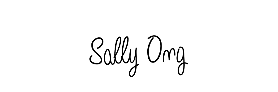 if you are searching for the best signature style for your name Sally Ong. so please give up your signature search. here we have designed multiple signature styles  using Angelique-Rose-font-FFP. Sally Ong signature style 5 images and pictures png