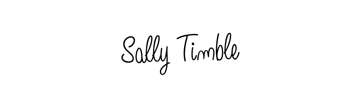 Sally Timble stylish signature style. Best Handwritten Sign (Angelique-Rose-font-FFP) for my name. Handwritten Signature Collection Ideas for my name Sally Timble. Sally Timble signature style 5 images and pictures png