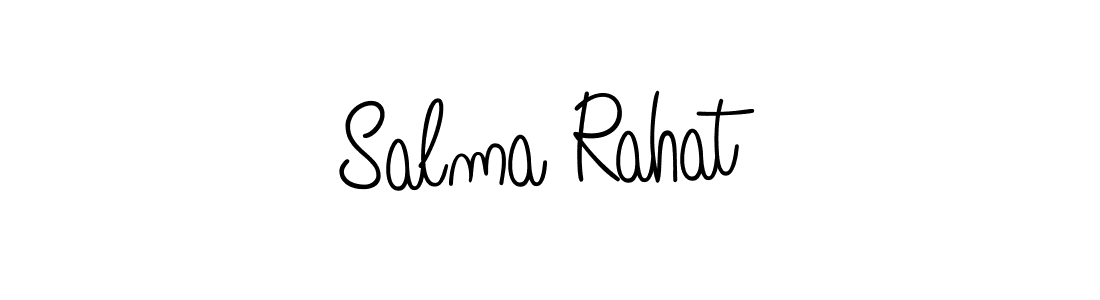 Use a signature maker to create a handwritten signature online. With this signature software, you can design (Angelique-Rose-font-FFP) your own signature for name Salma Rahat. Salma Rahat signature style 5 images and pictures png