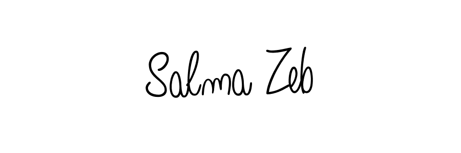 Also we have Salma Zeb name is the best signature style. Create professional handwritten signature collection using Angelique-Rose-font-FFP autograph style. Salma Zeb signature style 5 images and pictures png