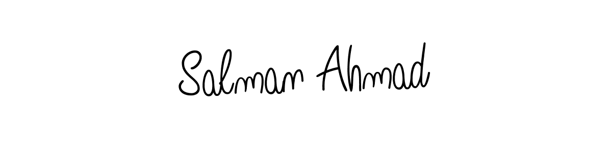 Use a signature maker to create a handwritten signature online. With this signature software, you can design (Angelique-Rose-font-FFP) your own signature for name Salman Ahmad. Salman Ahmad signature style 5 images and pictures png