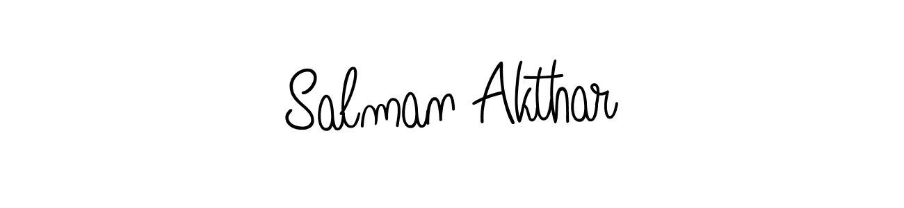 How to make Salman Akthar signature? Angelique-Rose-font-FFP is a professional autograph style. Create handwritten signature for Salman Akthar name. Salman Akthar signature style 5 images and pictures png