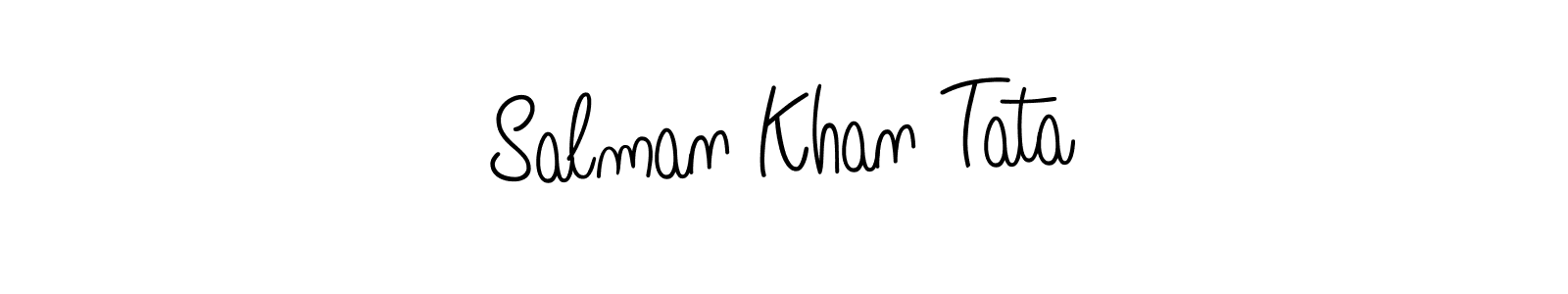 Angelique-Rose-font-FFP is a professional signature style that is perfect for those who want to add a touch of class to their signature. It is also a great choice for those who want to make their signature more unique. Get Salman Khan Tata name to fancy signature for free. Salman Khan Tata signature style 5 images and pictures png