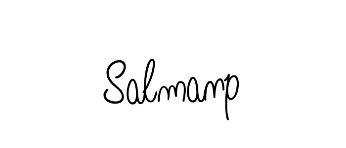 Make a beautiful signature design for name Salmanp. With this signature (Angelique-Rose-font-FFP) style, you can create a handwritten signature for free. Salmanp signature style 5 images and pictures png