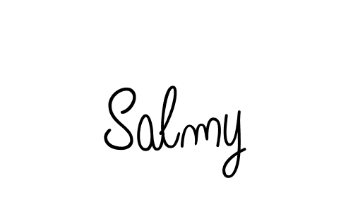 Salmy stylish signature style. Best Handwritten Sign (Angelique-Rose-font-FFP) for my name. Handwritten Signature Collection Ideas for my name Salmy. Salmy signature style 5 images and pictures png