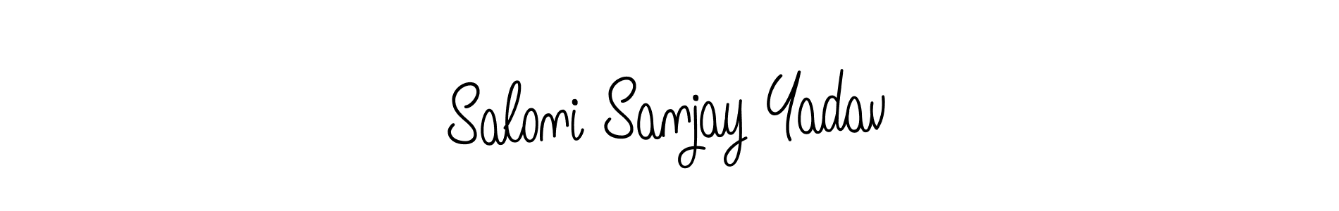 You can use this online signature creator to create a handwritten signature for the name Saloni Sanjay Yadav. This is the best online autograph maker. Saloni Sanjay Yadav signature style 5 images and pictures png