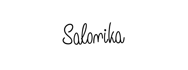 if you are searching for the best signature style for your name Salonika. so please give up your signature search. here we have designed multiple signature styles  using Angelique-Rose-font-FFP. Salonika signature style 5 images and pictures png