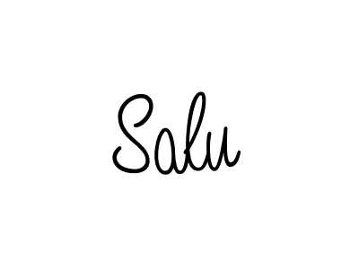 You should practise on your own different ways (Angelique-Rose-font-FFP) to write your name (Salu) in signature. don't let someone else do it for you. Salu signature style 5 images and pictures png