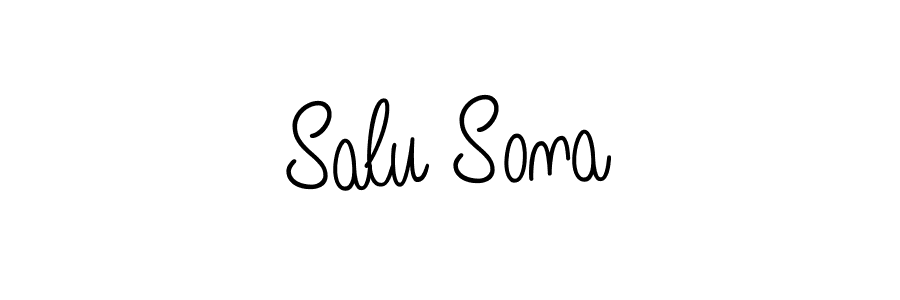 Create a beautiful signature design for name Salu Sona. With this signature (Angelique-Rose-font-FFP) fonts, you can make a handwritten signature for free. Salu Sona signature style 5 images and pictures png