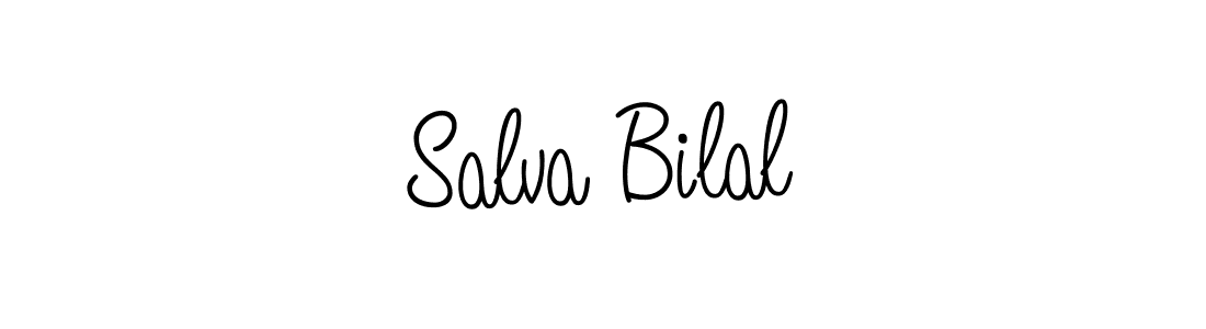 Make a beautiful signature design for name Salva Bilal. With this signature (Angelique-Rose-font-FFP) style, you can create a handwritten signature for free. Salva Bilal signature style 5 images and pictures png