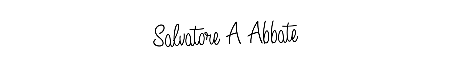 Use a signature maker to create a handwritten signature online. With this signature software, you can design (Angelique-Rose-font-FFP) your own signature for name Salvatore A Abbate. Salvatore A Abbate signature style 5 images and pictures png