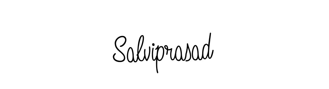 Design your own signature with our free online signature maker. With this signature software, you can create a handwritten (Angelique-Rose-font-FFP) signature for name Salviprasad. Salviprasad signature style 5 images and pictures png