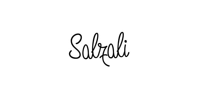 Use a signature maker to create a handwritten signature online. With this signature software, you can design (Angelique-Rose-font-FFP) your own signature for name Salzali. Salzali signature style 5 images and pictures png