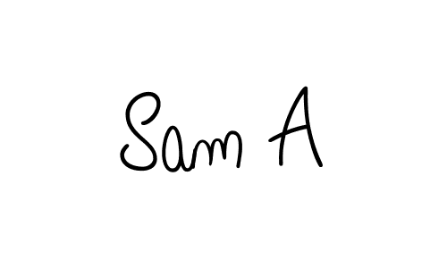 How to make Sam A signature? Angelique-Rose-font-FFP is a professional autograph style. Create handwritten signature for Sam A name. Sam A signature style 5 images and pictures png