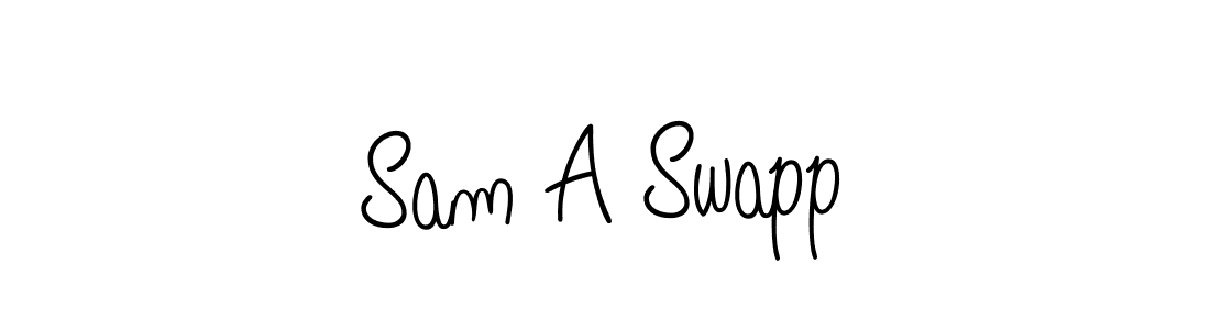 Also You can easily find your signature by using the search form. We will create Sam A Swapp name handwritten signature images for you free of cost using Angelique-Rose-font-FFP sign style. Sam A Swapp signature style 5 images and pictures png