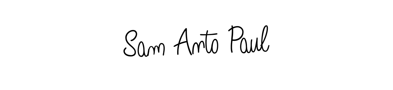 Angelique-Rose-font-FFP is a professional signature style that is perfect for those who want to add a touch of class to their signature. It is also a great choice for those who want to make their signature more unique. Get Sam Anto Paul name to fancy signature for free. Sam Anto Paul signature style 5 images and pictures png