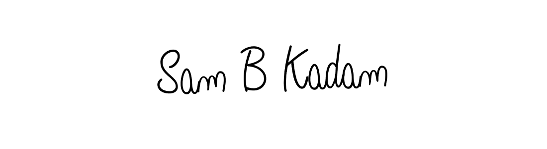 Use a signature maker to create a handwritten signature online. With this signature software, you can design (Angelique-Rose-font-FFP) your own signature for name Sam B Kadam. Sam B Kadam signature style 5 images and pictures png