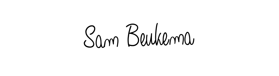 Use a signature maker to create a handwritten signature online. With this signature software, you can design (Angelique-Rose-font-FFP) your own signature for name Sam Beukema. Sam Beukema signature style 5 images and pictures png