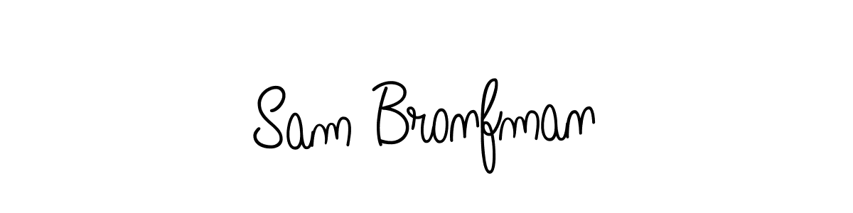 Use a signature maker to create a handwritten signature online. With this signature software, you can design (Angelique-Rose-font-FFP) your own signature for name Sam Bronfman. Sam Bronfman signature style 5 images and pictures png