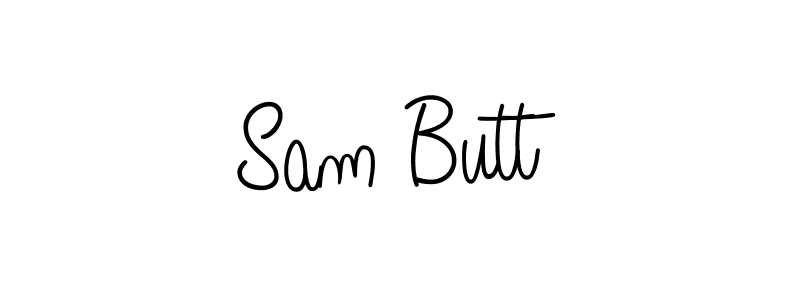 Sam Butt stylish signature style. Best Handwritten Sign (Angelique-Rose-font-FFP) for my name. Handwritten Signature Collection Ideas for my name Sam Butt. Sam Butt signature style 5 images and pictures png