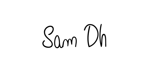 if you are searching for the best signature style for your name Sam Dh. so please give up your signature search. here we have designed multiple signature styles  using Angelique-Rose-font-FFP. Sam Dh signature style 5 images and pictures png