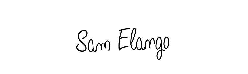 Sam Elango stylish signature style. Best Handwritten Sign (Angelique-Rose-font-FFP) for my name. Handwritten Signature Collection Ideas for my name Sam Elango. Sam Elango signature style 5 images and pictures png